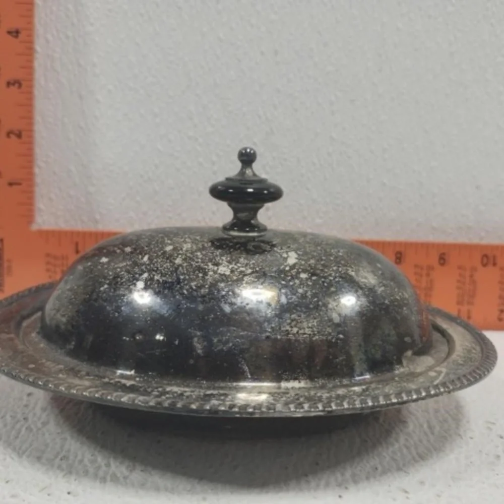 Silverplate Small Oval Serving Dish With Cover Home Dining Kitchen Entertaining